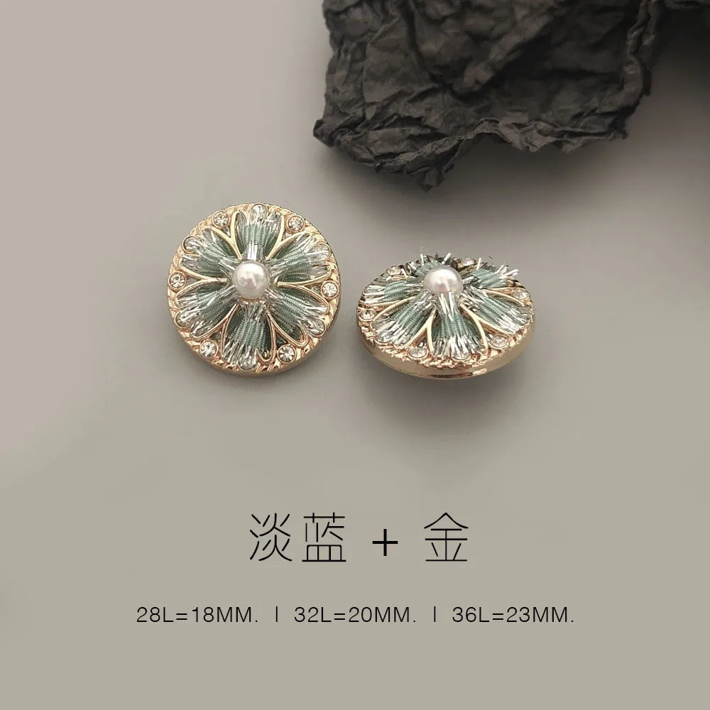 6 PC / Umeda Rhinestone Buttons