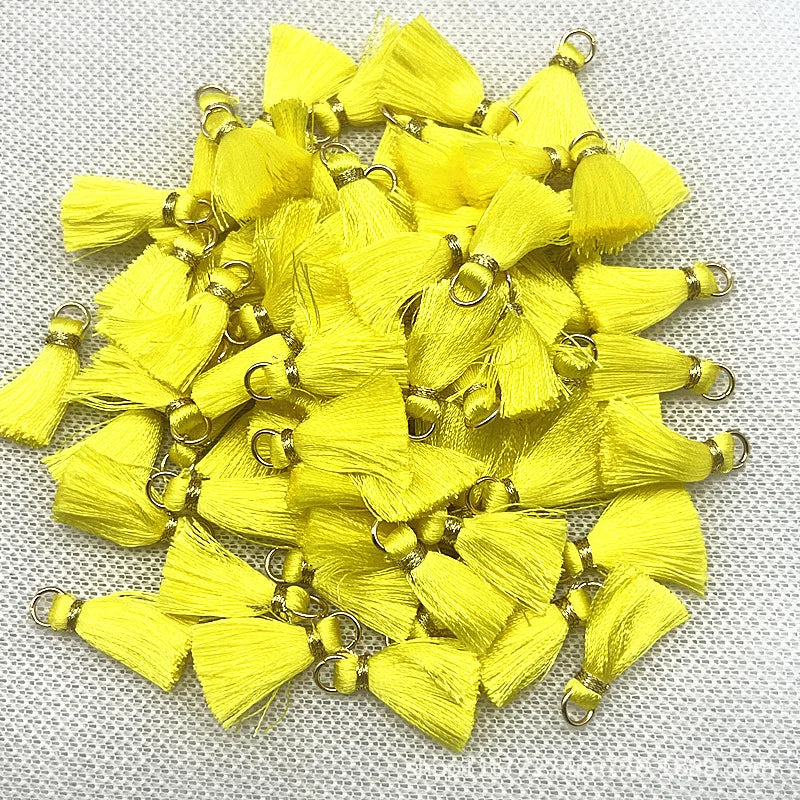 50 PC Mireau 20mm Mini Metal Hanging Ring Tassel