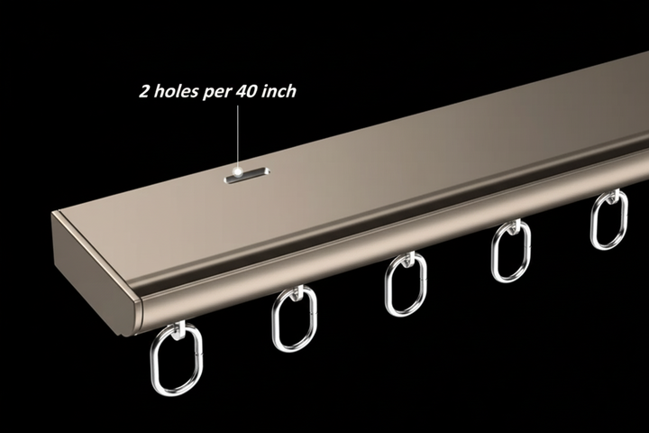 Axis Ultra-thin Silent L-Shaped Curtain Track