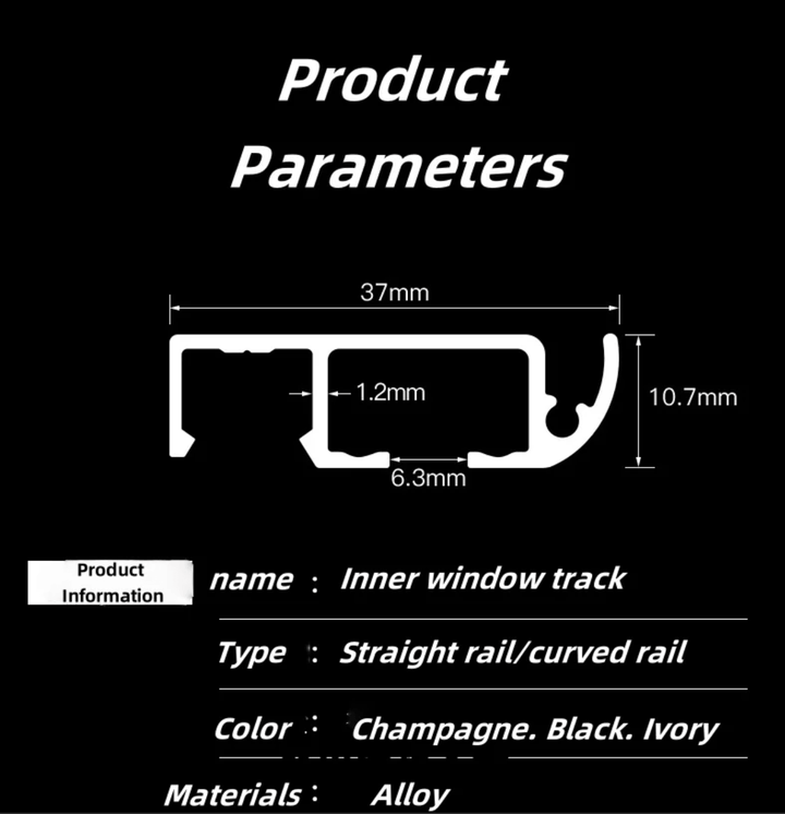 Axis Ultra-thin Silent L-Shaped Curtain Track