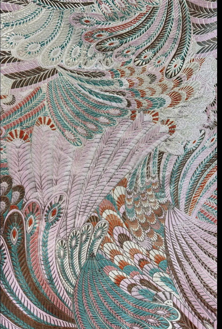 Gullier Beautiful Peacock Design Woven Jacquard Fabric