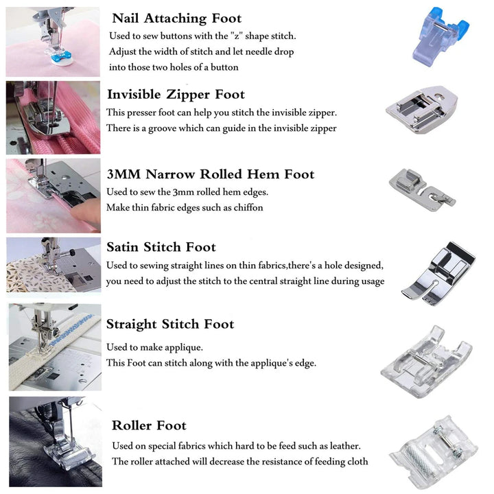 Sewing Machine Presser Foot Set