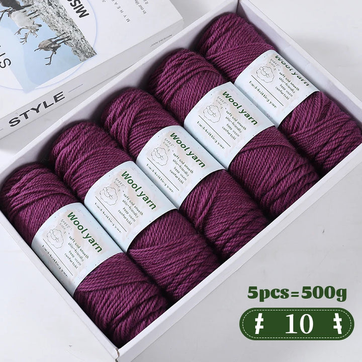 500g Gradient Color Rainbow Yarn