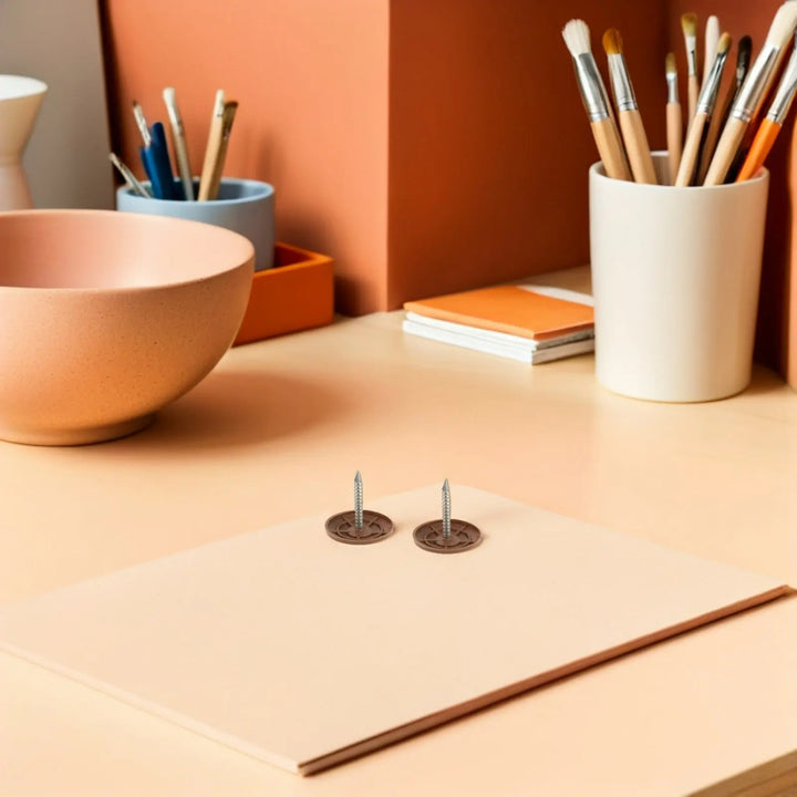 200pc Round Cap Roof Nails with Plastic Top