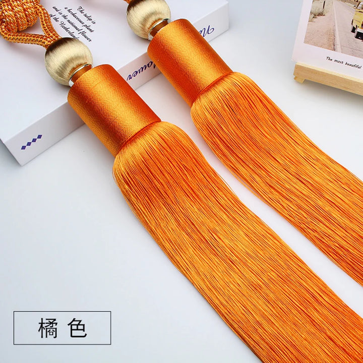 2 PC Vellor Curtain Tassel Tiebacks