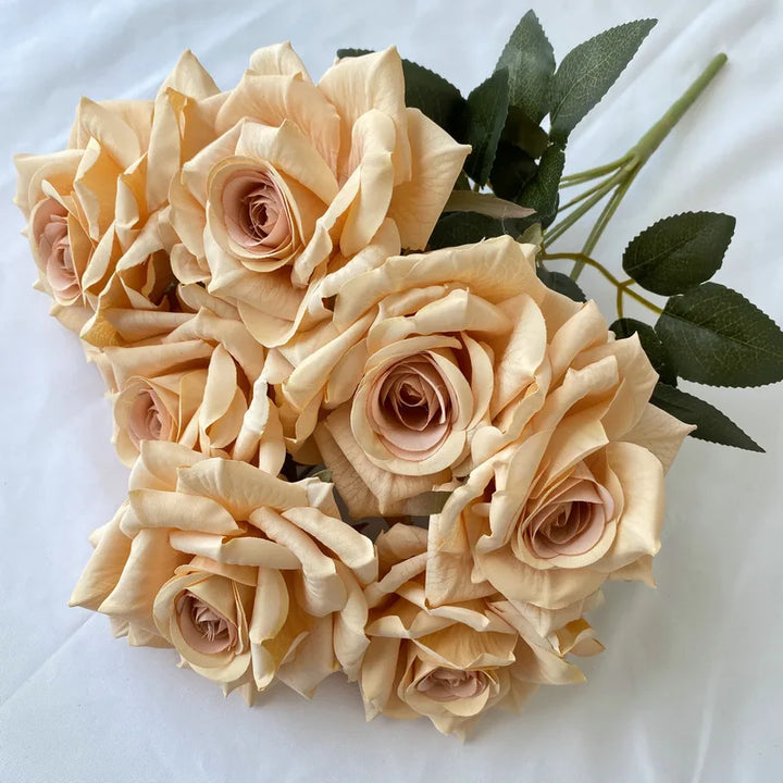 Faux Diamond Rose Flower