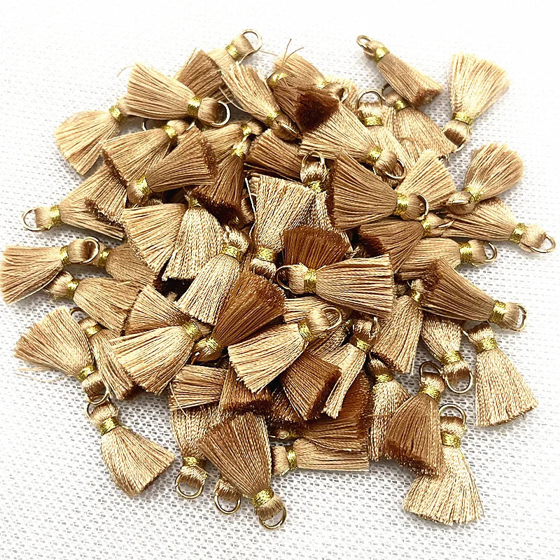 50 PC Mireau 20mm Mini Metal Hanging Ring Tassel