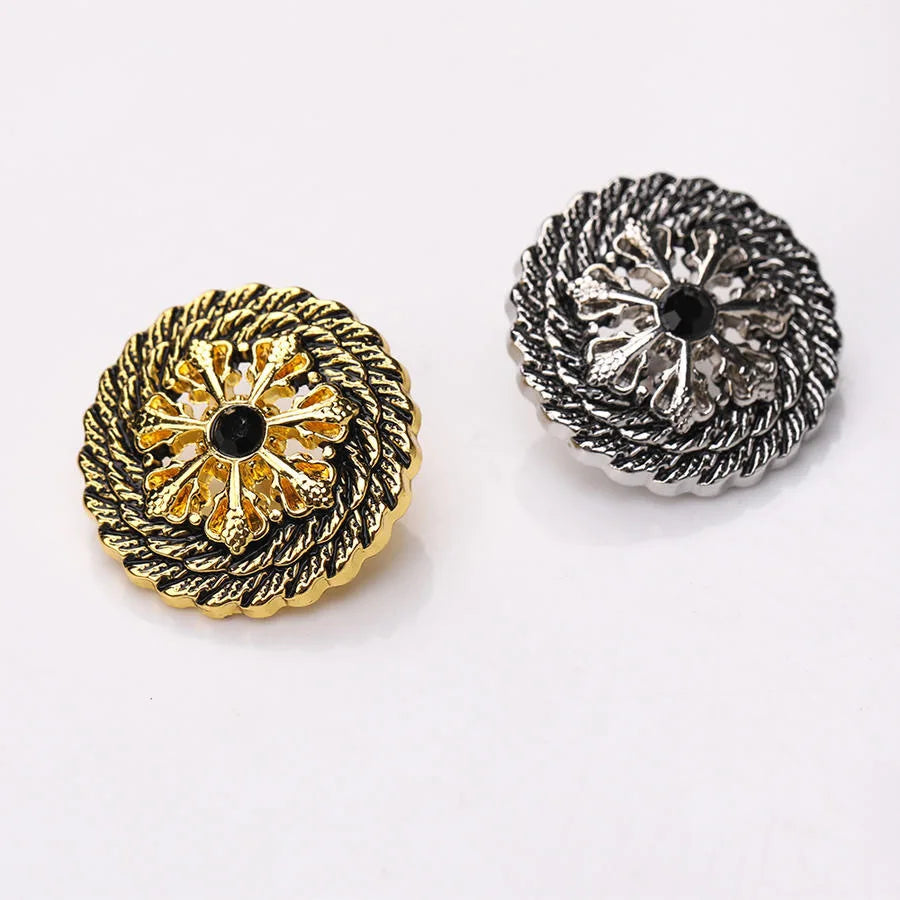 6 PC / Derek Rhinestone Buttons – Classic Modern Fabrics