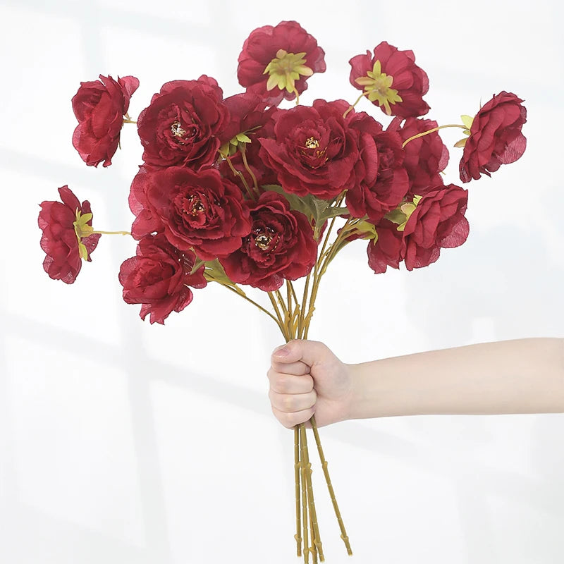 21" Artificial Peony Bouquet Bundle