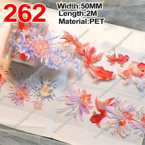 2 Meter / Flower PET Washi Tape