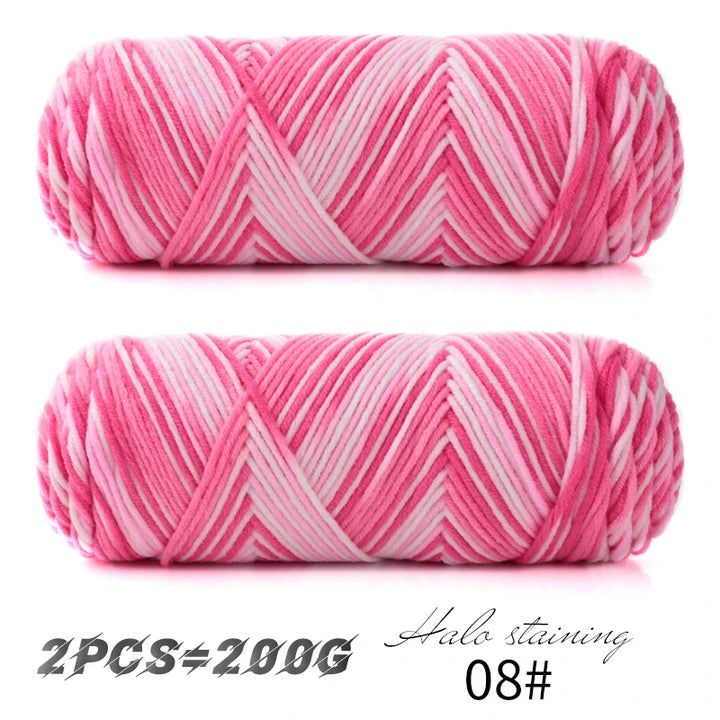 2 PC / Multicolor Acrylic Sweater Yarn