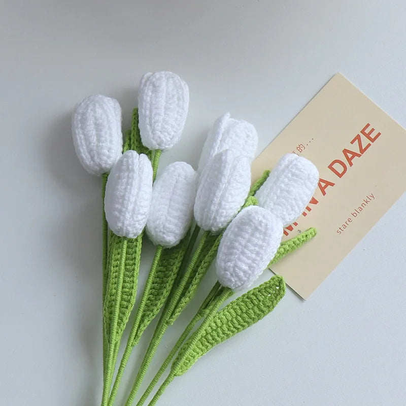 Moni Knit Tulips Party Decor Flower