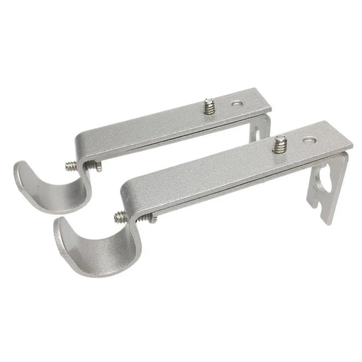 2 PC / Metal Drapery Curtain Rod Wall Bracket