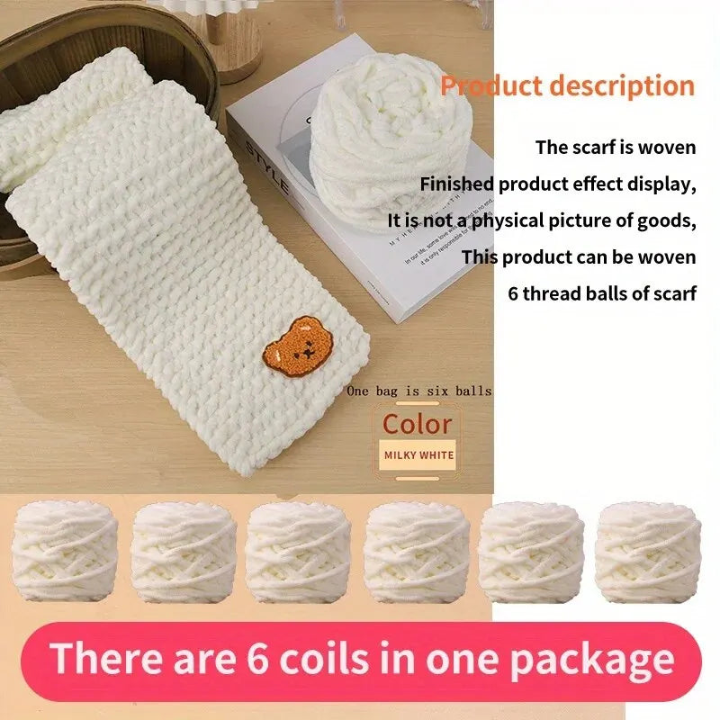 6 PC / Thread Thick Yarn Ball Set