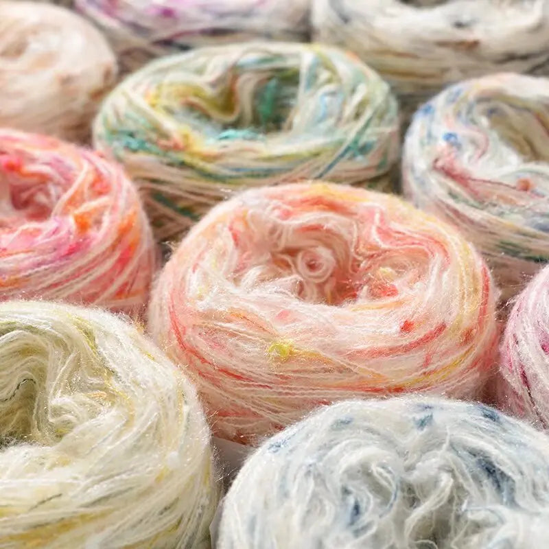 600g Colorful Dot Rainbow Soft Yarn
