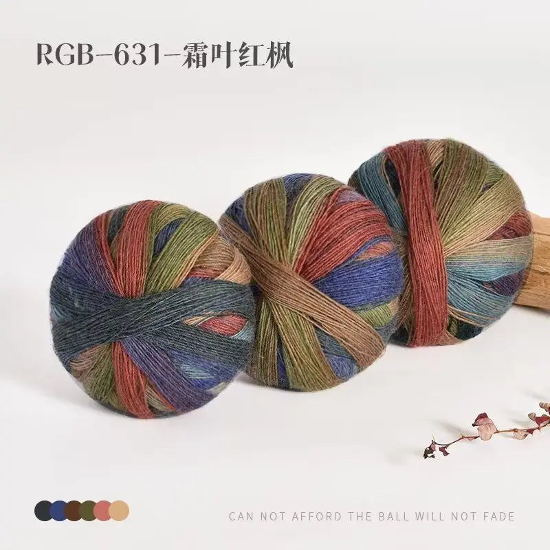 300g Pack Rainbow Wool Yarn