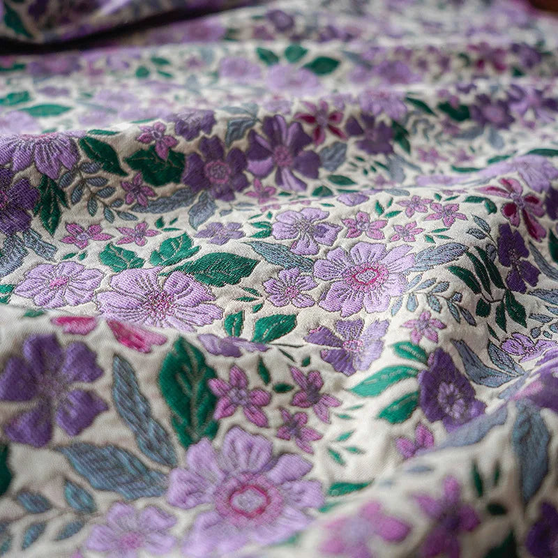 Hamza Lavender Floral Jacquard Fabric