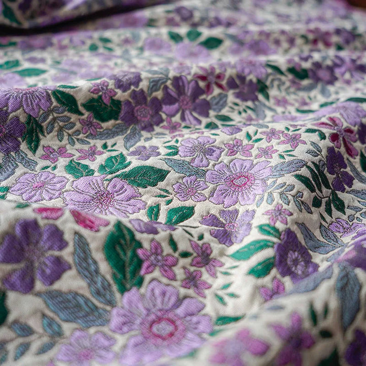 Hamza Lavender Floral Jacquard Fabric