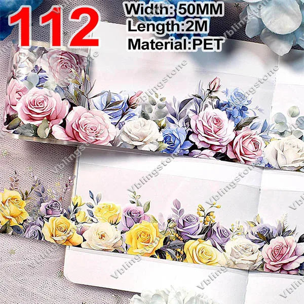 2 Meter / Flower PET Washi Tape