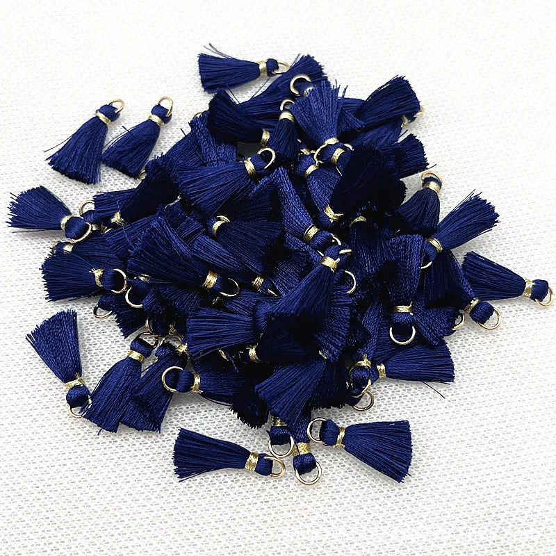 50 PC Mireau 20mm Mini Metal Hanging Ring Tassel