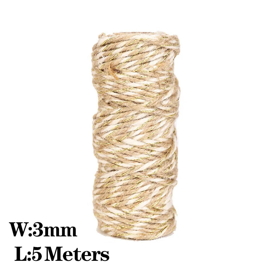 2 Meter / Natural Jute Crafts Rope String Ribbon