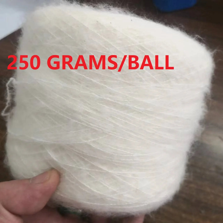 250g Ball Rainbow Faux Mohair Yarn