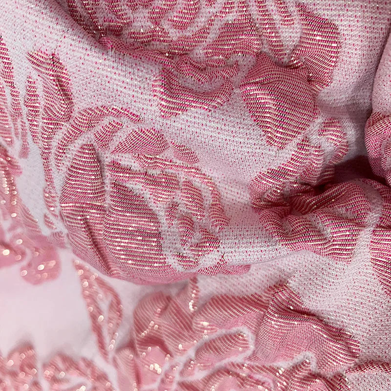 Shar Rose 3D Jacquard Woven Fabric