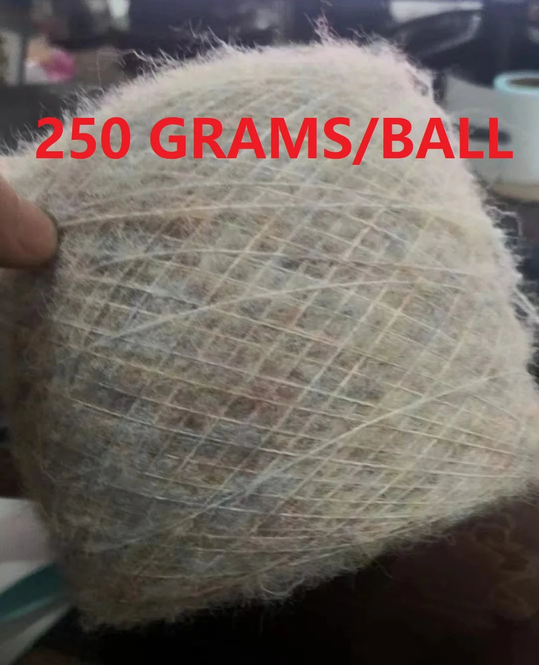 250g Ball Rainbow Faux Mohair Yarn