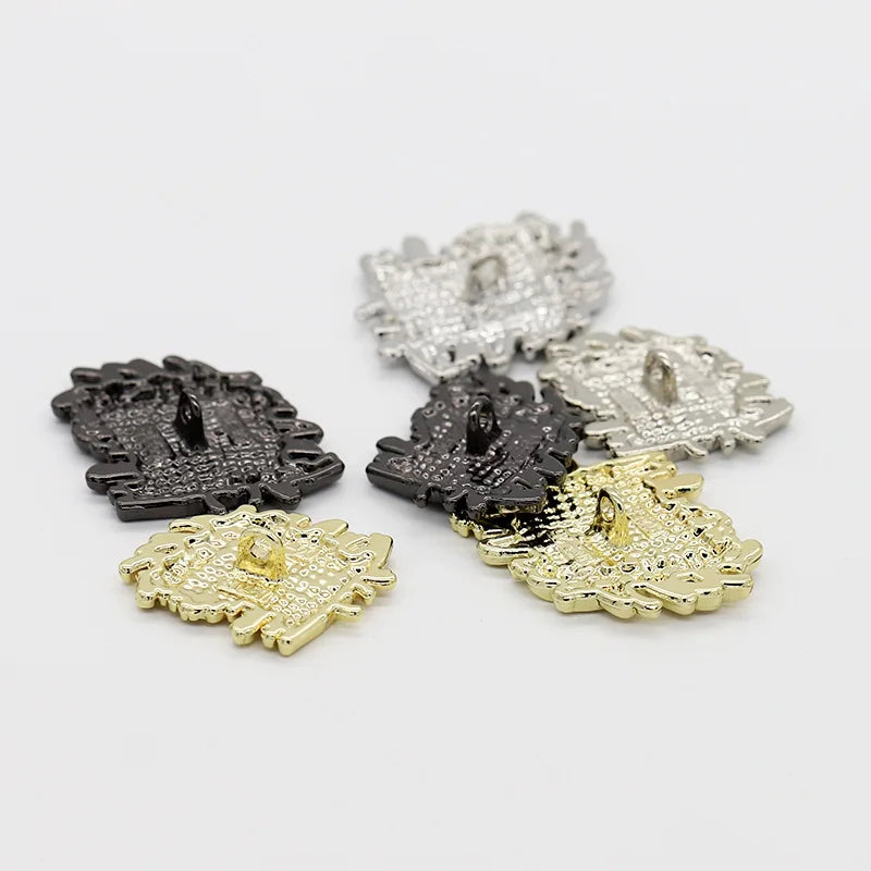 6 PC / Xaoi Metal Buttons