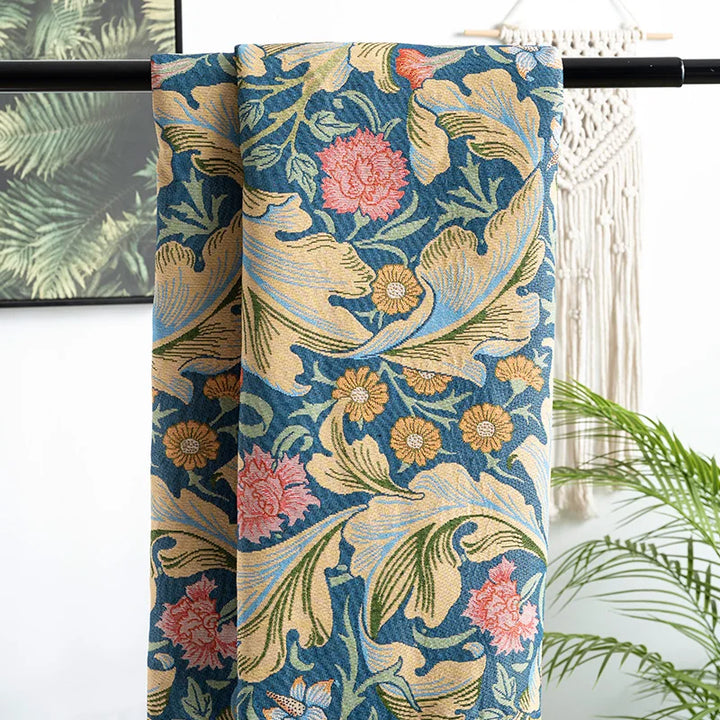 Medley Pastoral Style Floral Chenille Fabric