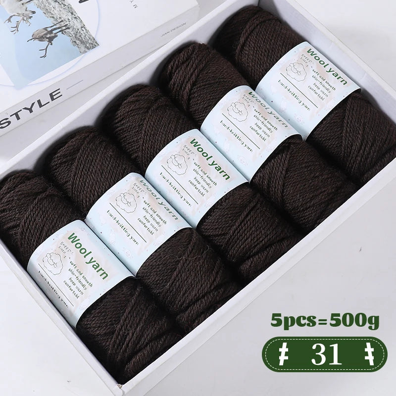 500g Gradient Color Rainbow Yarn