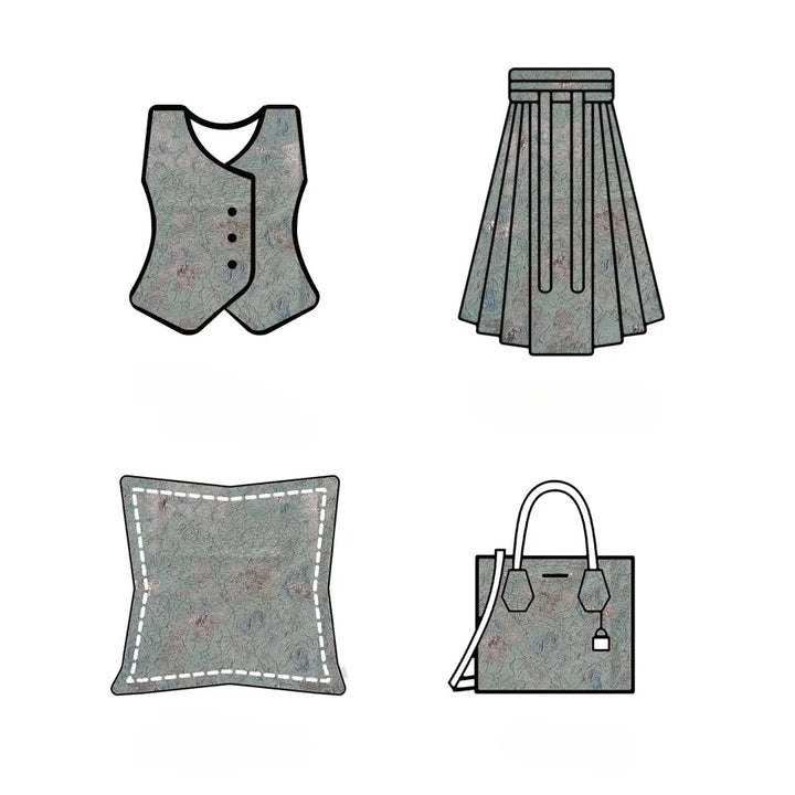 Carleton Gold Silk Relief Large Flower Jacquard Fabric