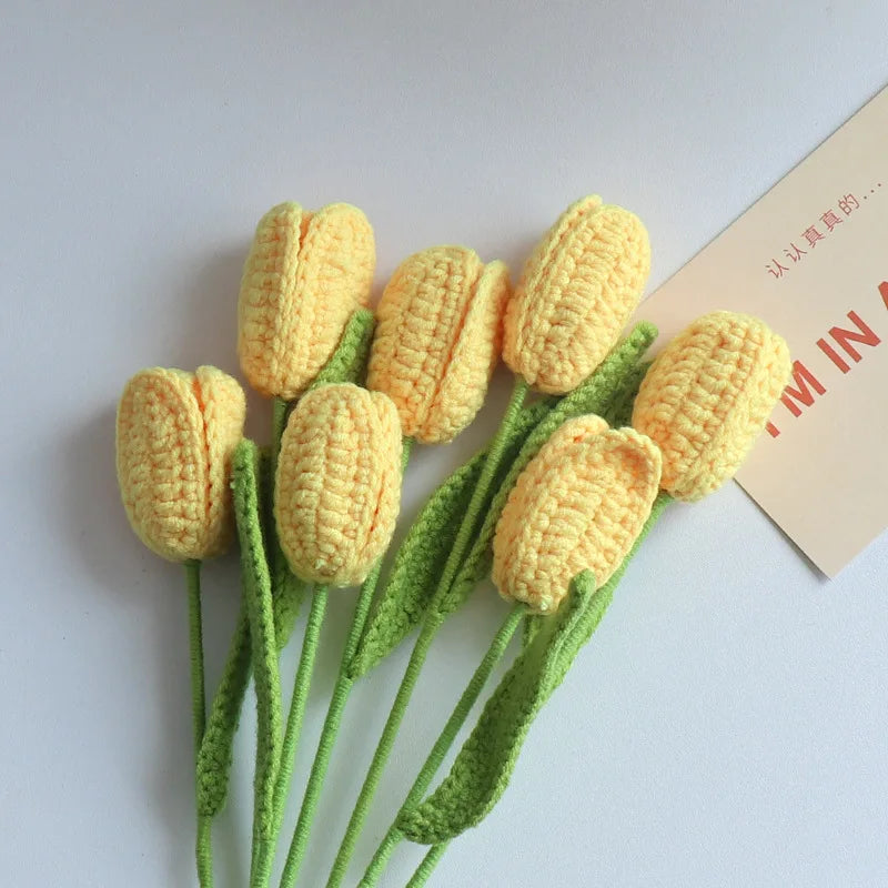 Moni Knit Tulips Party Decor Flower