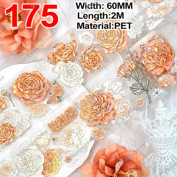 2 Meter / Flower PET Washi Tape