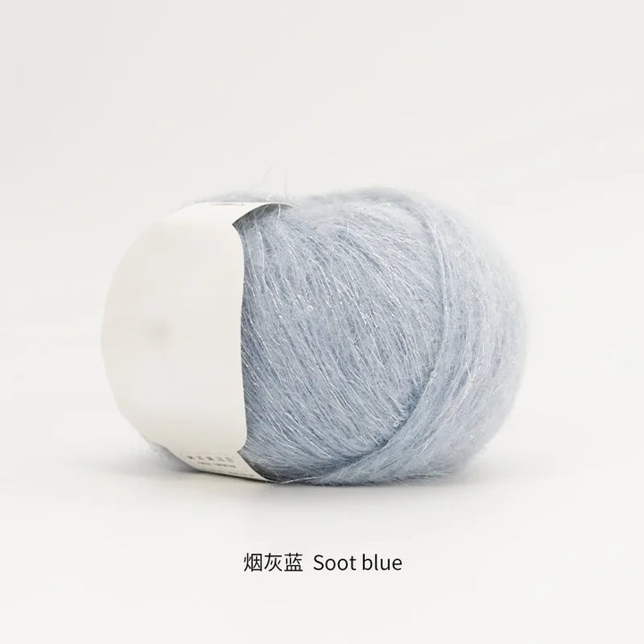 50g Golden Sequined Mohair Yarn