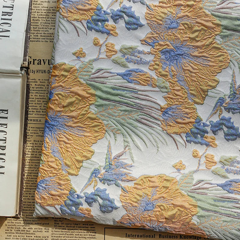 Fair Floral Woven 3D Jacquard Fabric