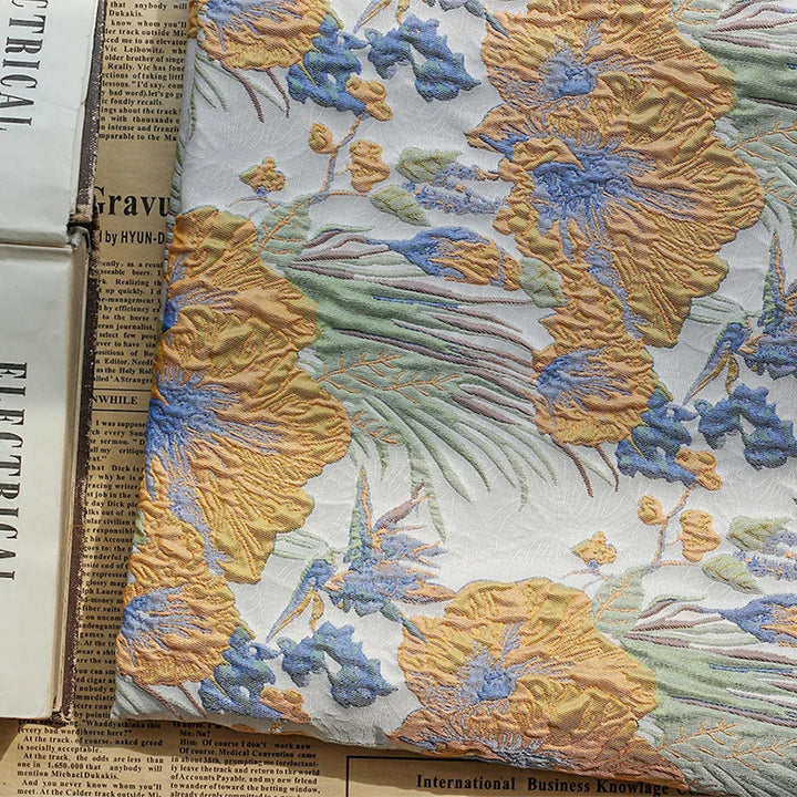 Fair Floral Woven 3D Jacquard Fabric