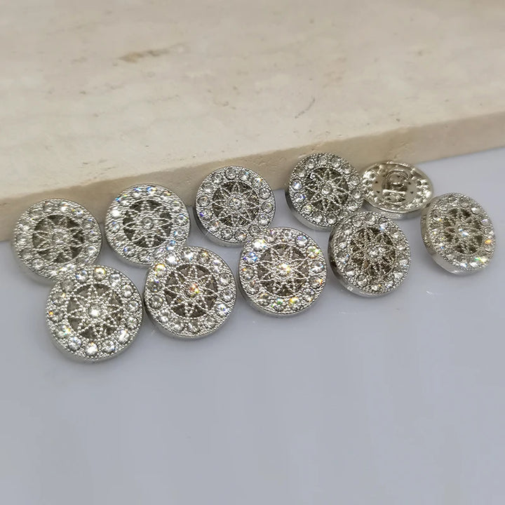 6 PC / Amy Rhinestone Buttons