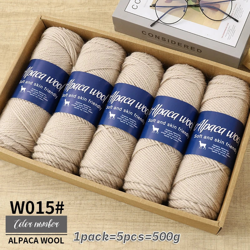 5 PC / Alpaca Blended Wool Yarn