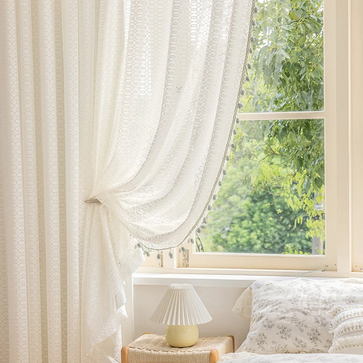 Textured Sheer Custom Made Curtain Drapery