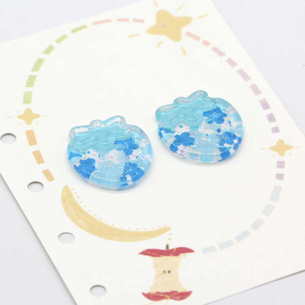 Strawberry 24mm Cute Plastic Button - 10 PC