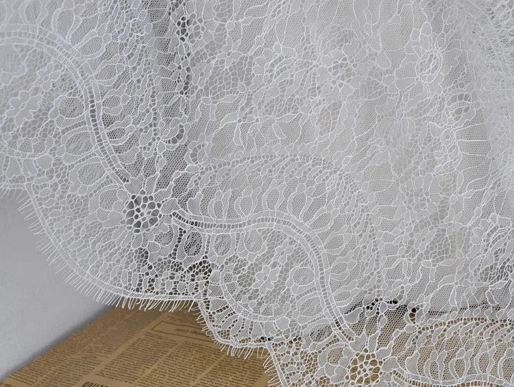 3 Yards / 2 Colors / Corvina Elegant Eyelash Lace
