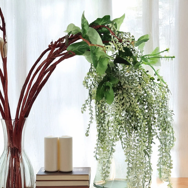 Lisse 36 Inch Artificial String Of Pearls Hanging Plant Faux Greenery