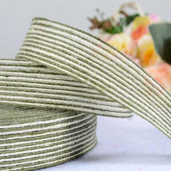 5 Meter / Colored Jute Burlap Ribbon