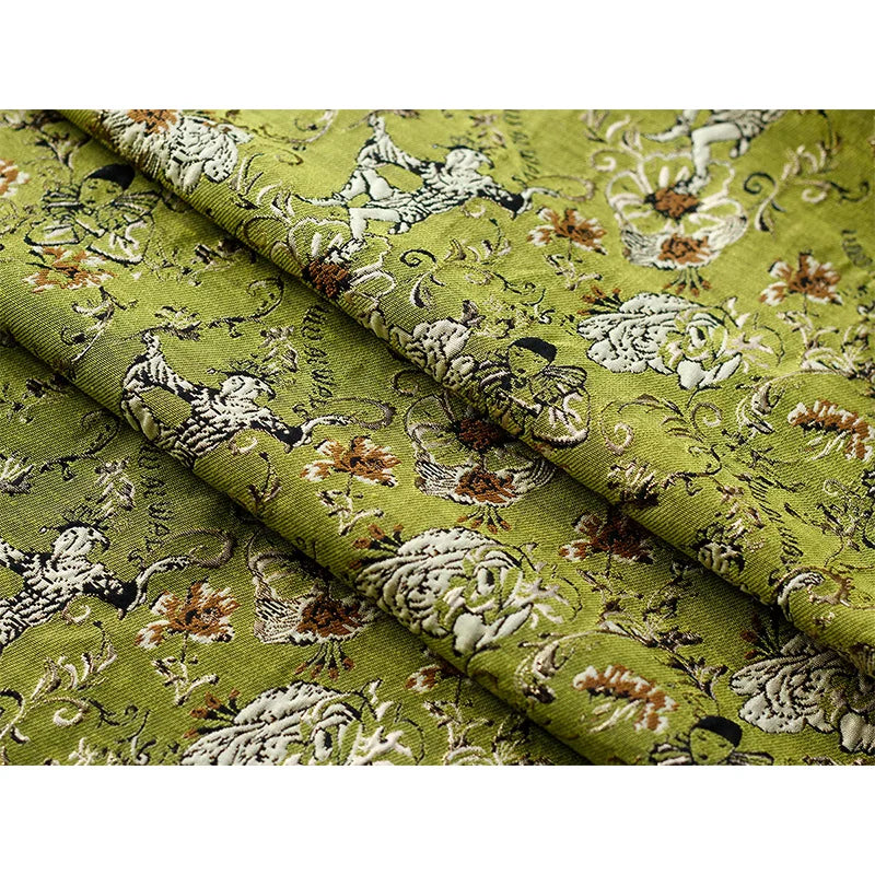 Oris Rose Flower Yarn Dyed Jacquard Fabric