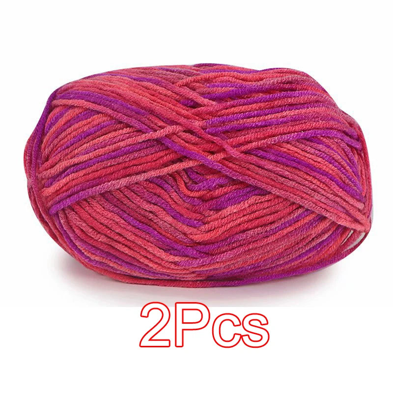 2PC / Tie-dye Crochet Yarn