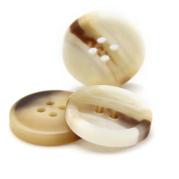 Franks 25mm 30mm Resin Horn Button - 10 PC