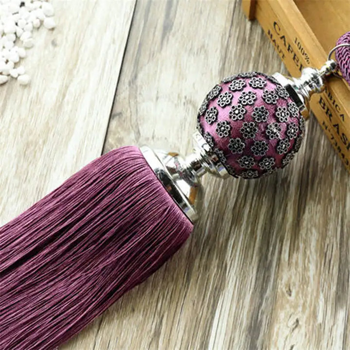2 PC Eloure Curtain Tassel Fringe Tiebacks