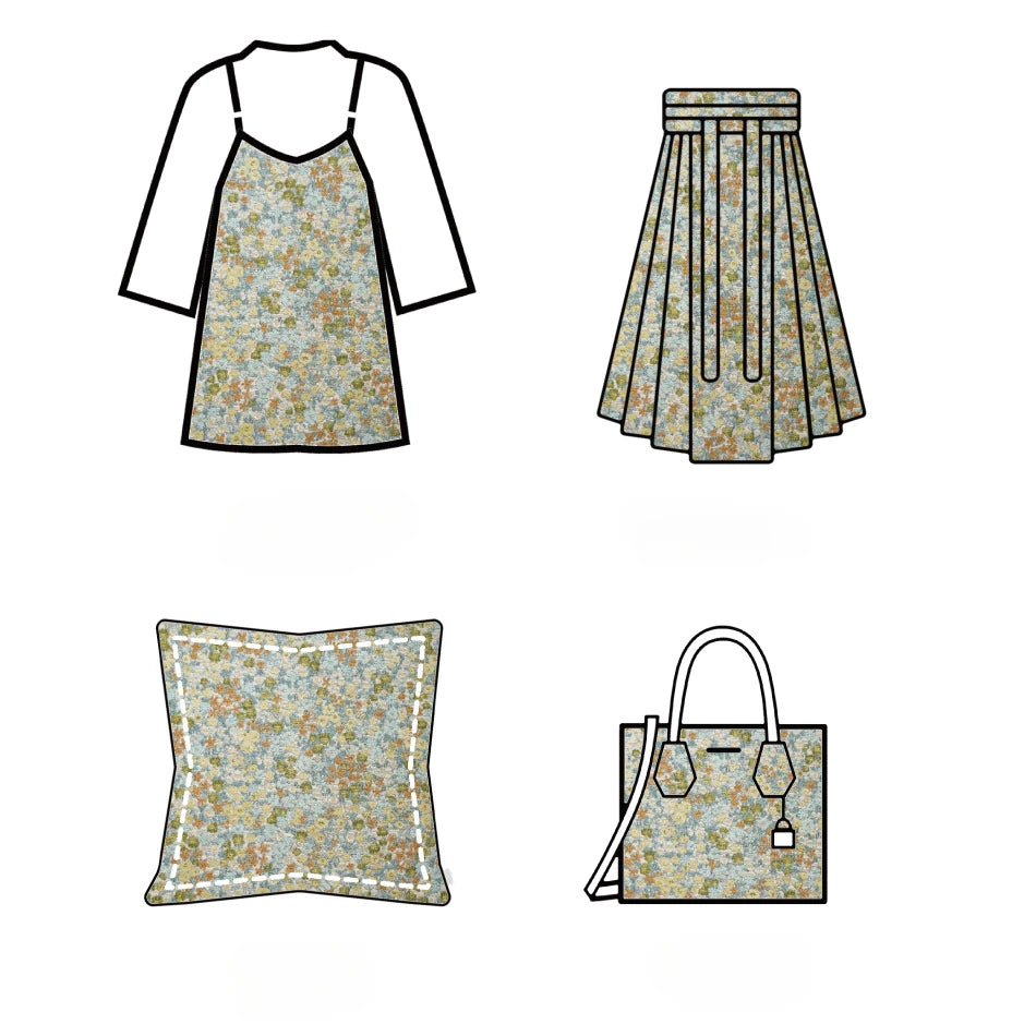 Matka Floral Woven Jacquard Fabric