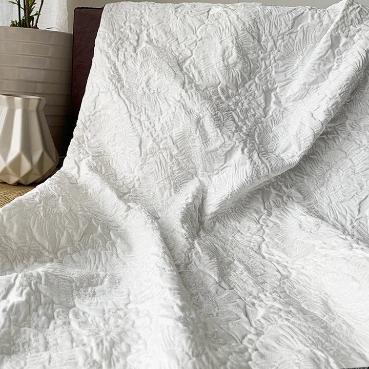 Frey 3D Peony Rose Jacquard Fabric